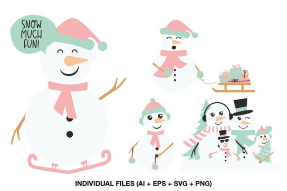 Download Christmas Snowman Clipart for Cardmaking - Christmas Collection