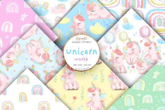 Download Unicorn Rainbow Patterns - Unicorn Collection