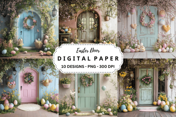 Download Easter Door Digital Backgrounds - Digital backgrounds Collection