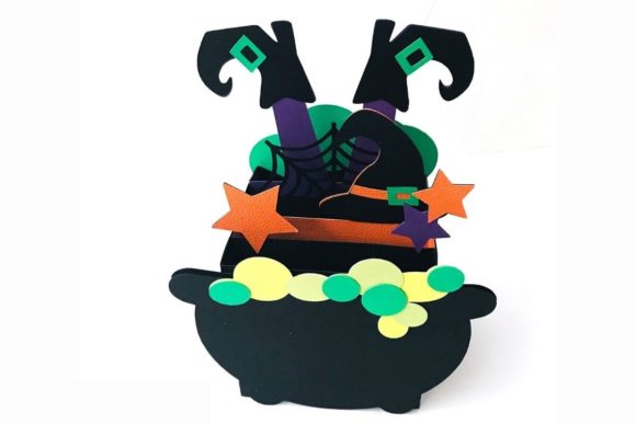 Download 3D Witches Calderon Box Card - Premium Resources