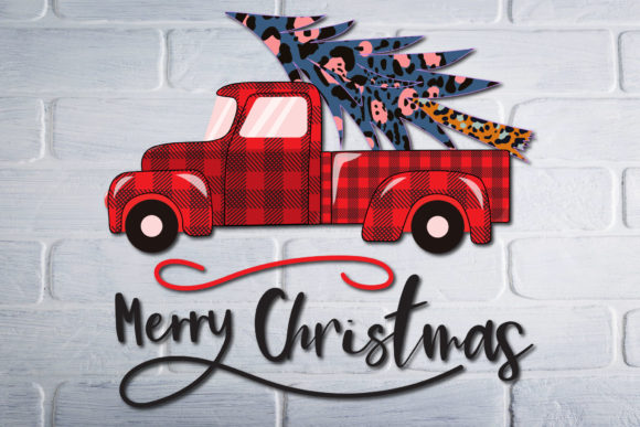 Download Christmas Red Truck with Tree - Christmas Collection
