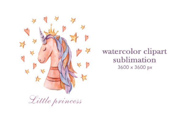 Download Watercolor Cute Unicorn Sublimation - Unicorn Collection