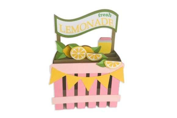 Download 3D Lemonade Stand&nbsp;Box Card - Premium Resources