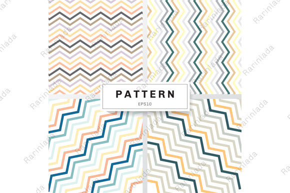 Download Set of Chevron Patterns Pastels Color - Chevron Collection