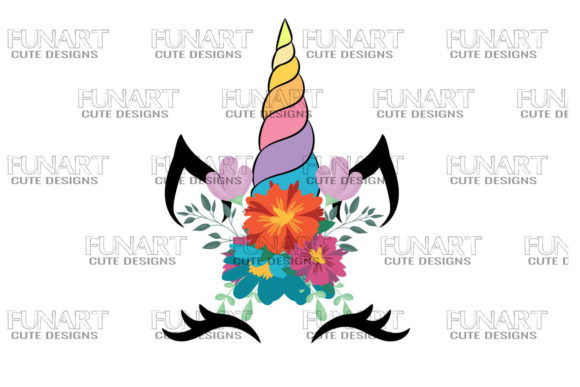 Download Unicorn Head Face Sublimation PNG Colors - Unicorn Collection