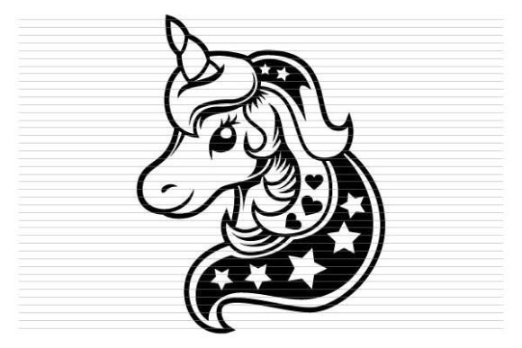 Download Cute Unicorn Head Baby Birthday Svg - Unicorn Collection