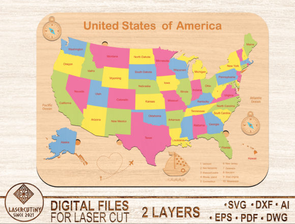 Download United States of America Map Puzzle - United states Collection