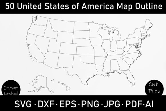 Download 50 United States Outline Map Svg - United states Collection