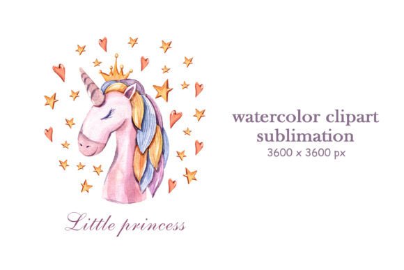 Download Watercolor Cute Unicorn Sublimation - Unicorn Collection