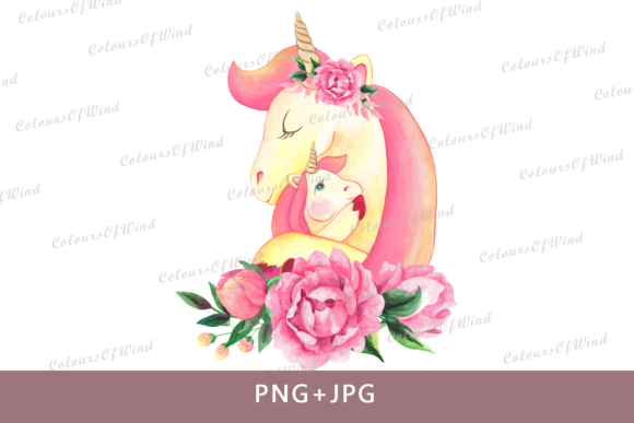 Download Watercolor Pink Unicorn Head Clipart - Unicorn Collection