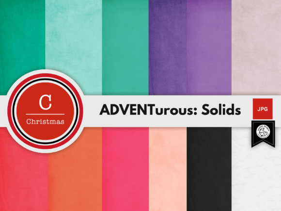 Download ADVENTurous Solid Digital Papers - Premium Bundle